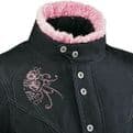 Ixon Ladies Vega Curl Waterproof Textile Motorcycle Motorbike Jacket Black Pink